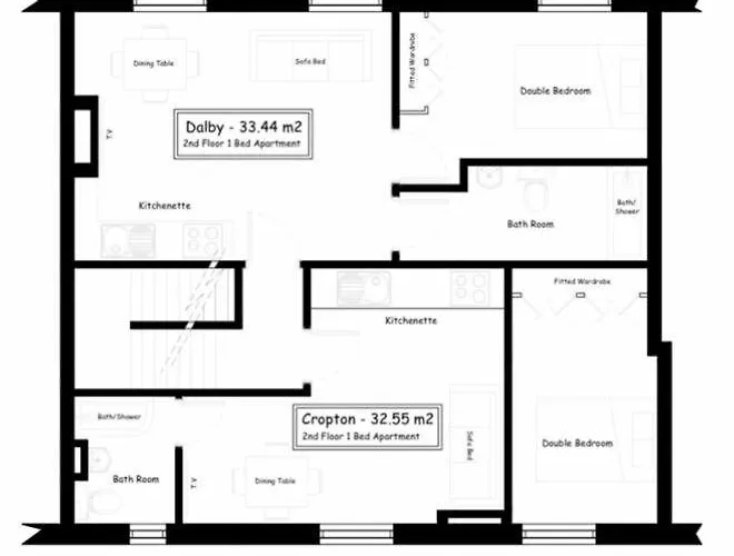 דירה Lettered Board 1, 2 & 3